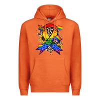 Carrot Pride ribbon Premium Hoodie - NancyCooperArtShop