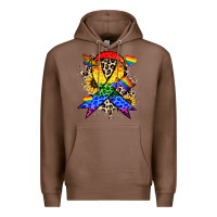 Chestnut Pride ribbon Premium Hoodie - NancyCooperArtShop