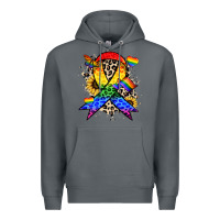 Rock Pride ribbon Premium Hoodie - NancyCooperArtShop
