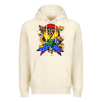 Sandshell Pride ribbon Premium Hoodie - NancyCooperArtShop