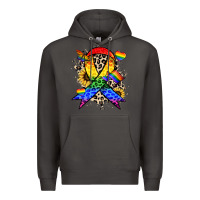 Smoke Pride ribbon Premium Hoodie - NancyCooperArtShop