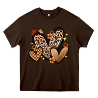 Chocolate Brown melanin hearts Heavy Core Tee - Zillion Design Studio