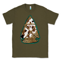 Army Green cowhide leopard arrowhead Classic Tee - Jasminsmagicworld