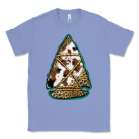 Colony Blue cowhide leopard arrowhead Classic Tee - Jasminsmagicworld