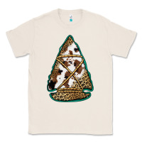 Natural cowhide leopard arrowhead Classic Tee - Jasminsmagicworld