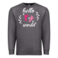 Charcoal Heather Hello world Premium Sweatshirt - Bettercallsaul