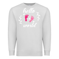 Dove Grey Hello world Premium Sweatshirt - Bettercallsaul