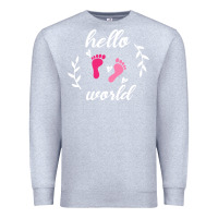 Heather Grey Hello world Premium Sweatshirt - Bettercallsaul