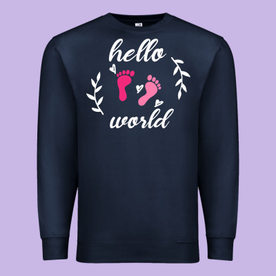 Hello World Premium Sweatshirt Designed By Bettercallsaul