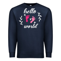 Navy Hello world Premium Sweatshirt - Bettercallsaul