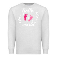 Oatmeal Heather Hello world Premium Sweatshirt - Bettercallsaul