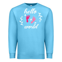 Ocean Blue Hello world Premium Sweatshirt - Bettercallsaul