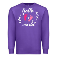 Purple Hello world Premium Sweatshirt - Bettercallsaul
