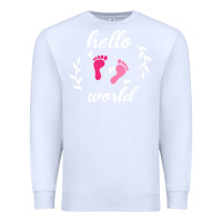 White Hello world Premium Sweatshirt - Bettercallsaul