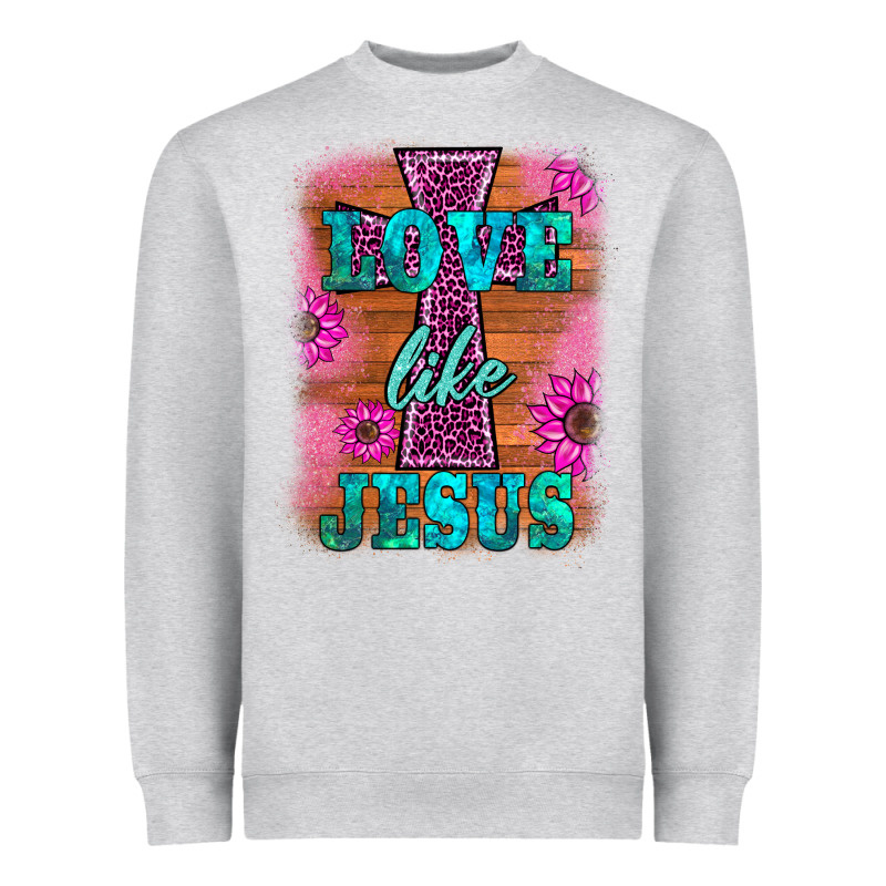 Love Like Jesus Heavyweight Sweatshirt by BarkalooDesign | Teevron
