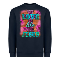 Navy love like jesus Heavyweight Sweatshirt - BarkalooDesign