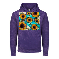 Cloud Purple gemstone sunflower Vintage Hoodie - JahusDesignShop