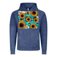 Vintage Denim gemstone sunflower Vintage Hoodie - JahusDesignShop