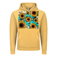 Vintage Mustard gemstone sunflower Vintage Hoodie - JahusDesignShop