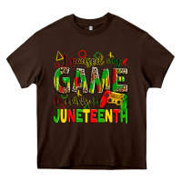 Chocolate Brown i paused my game to celebrate juneteenth Heavy Core Tee - Zillion Design Studio