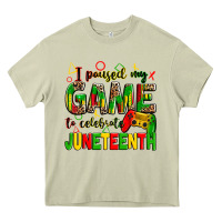 Mossy i paused my game to celebrate juneteenth Heavy Core Tee - Zillion Design Studio