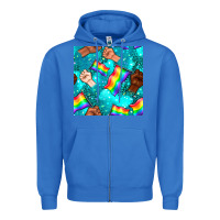 True Royal Pride lgbtq hands with flag seamless pattern Zipper Hoodie - BundleAndBundleShop