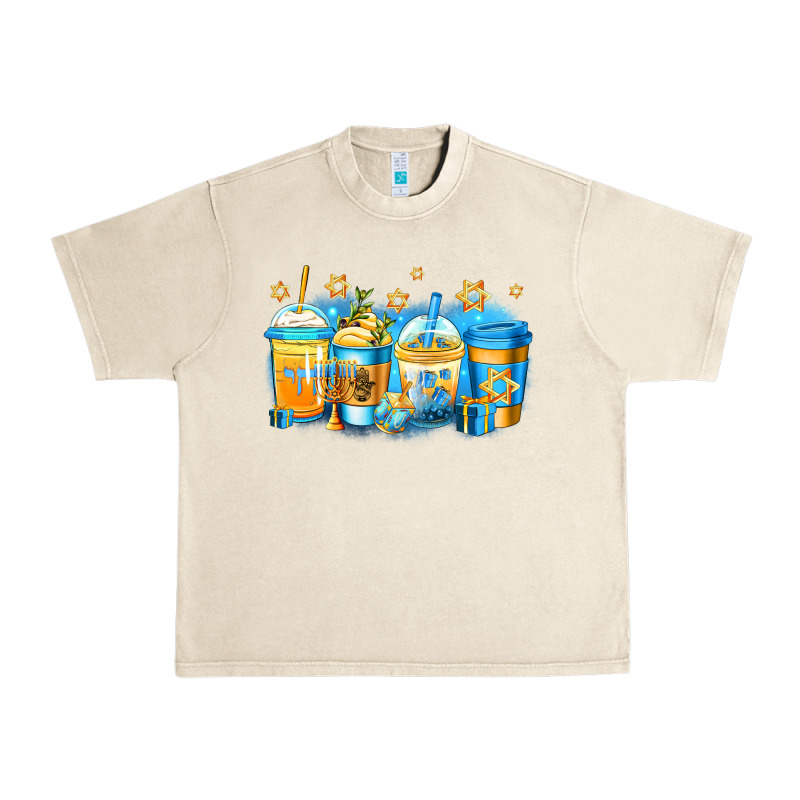 Hanukkah Coffee Urban Heavy Tee by Jasminsmagicworld | Teevron