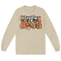 Mushroom my favorite players call me grandma Long Sleeve Tee - MaliasSmallBusiness