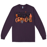 Plum my favorite players call me grandma Long Sleeve Tee - MaliasSmallBusiness