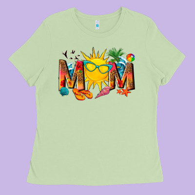 Summer Mom Ladies Tee Designed By Texasbilliewilder