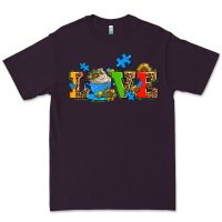 Plum autism coffee cup with sunflower Premium Tee - AdoDesignShop