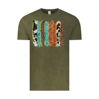 Vintage Olive western brushstroke Vintage Tee - AdoDesignShop