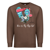 Chestnut Wine Flip Flops Girl Premium Sweatshirt - Bettercallsaul