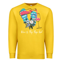 Lemon Wine Flip Flops Girl Premium Sweatshirt - Bettercallsaul