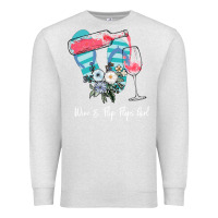 Oatmeal Heather Wine Flip Flops Girl Premium Sweatshirt - Bettercallsaul