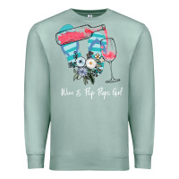Seafoam Wine Flip Flops Girl Premium Sweatshirt - Bettercallsaul