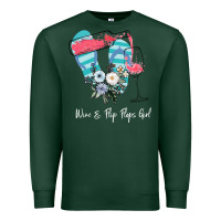 Sports Green Wine Flip Flops Girl Premium Sweatshirt - Bettercallsaul