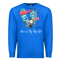 True Royal Wine Flip Flops Girl Premium Sweatshirt - Bettercallsaul