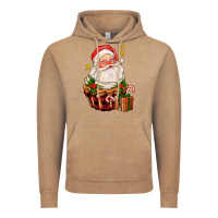 Vintage Coffee santa claus cupcake Vintage Hoodie - AdoDesignShop