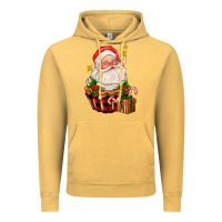 Vintage Mustard santa claus cupcake Vintage Hoodie - AdoDesignShop