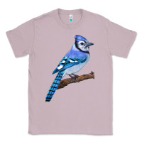 Lilac Blue Jay Bird Classic Tee - LillyAllenDesigns