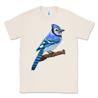 Natural Blue Jay Bird Classic Tee - LillyAllenDesigns