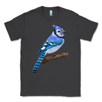 Smoke Blue Jay Bird Classic Tee - LillyAllenDesigns