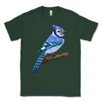 Sports Green Blue Jay Bird Classic Tee - LillyAllenDesigns