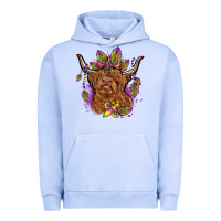 Pigment Grape Ice mardi gras cow Urban Hoodie - OliviaCreatesArt
