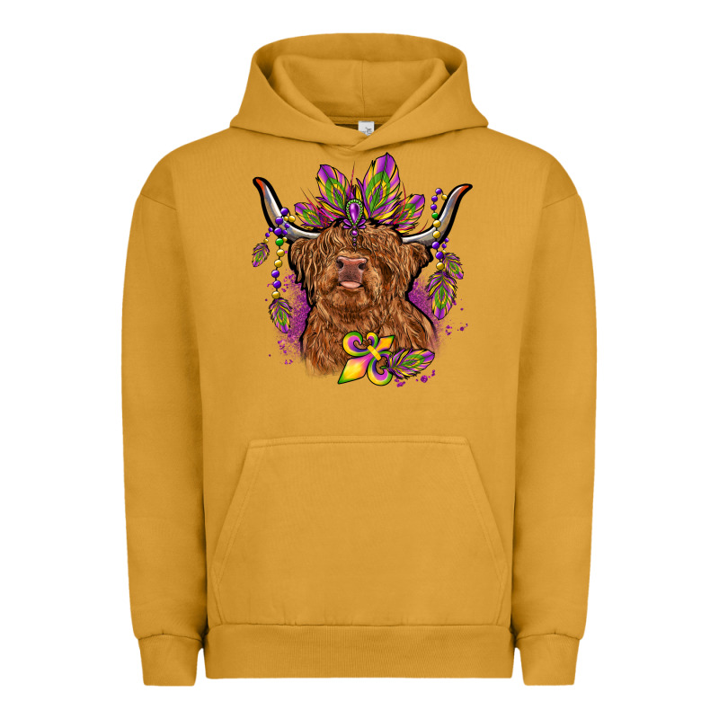 Mardi Gras Cow Urban Hoodie by OliviaCreatesArt | Teevron