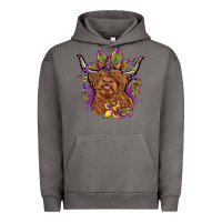 Pigment Tornado mardi gras cow Urban Hoodie - OliviaCreatesArt