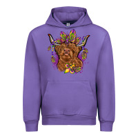 Tulip mardi gras cow Urban Hoodie - OliviaCreatesArt