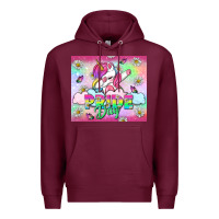 Burgundy Pride Day LGBTQ+ Premium Hoodie - NancyCooperArtShop