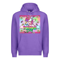 Purple Pride Day LGBTQ+ Premium Hoodie - NancyCooperArtShop